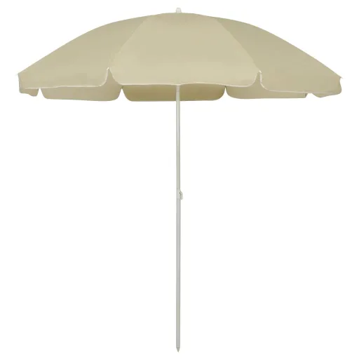 Guarda-Sol de Praia 240 cm Amarelo Areia