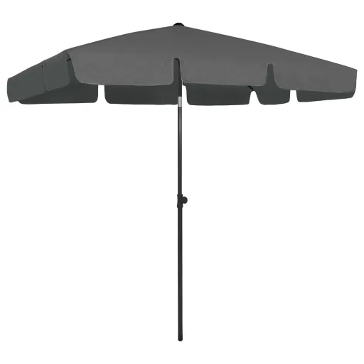 Guarda-Sol de Praia 200x125 cm Antracite