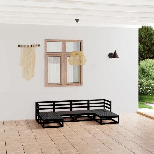 Conjunto Lounge de Jardim Pinho Maciço (6 pcs)