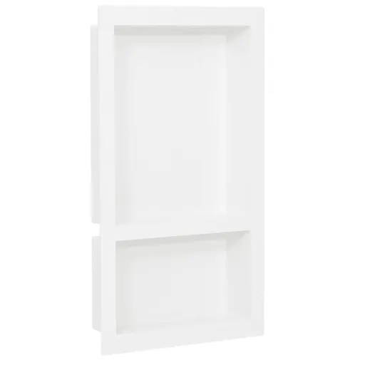 Habitáculo Chuveiro c/ 2 Compartim. 41x69x9 cm Branco Brilhante