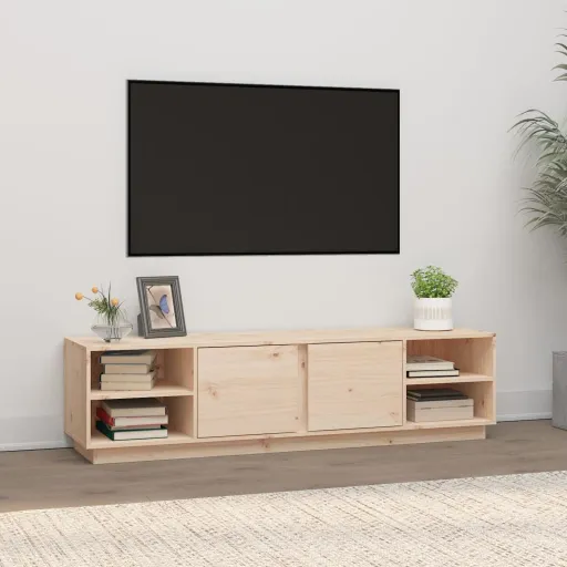 Móvel de TV 156x40x40 cm Madeira de Pinho Maciça