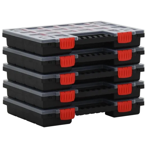 Caixas de Arrumação   34,5x25x5 cm Polipropileno (5 pcs)
