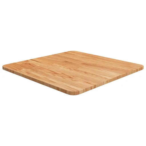 Tampo Mesa Quadrado 50x50x1,5cm Carvalho Tratado Castanho-Claro