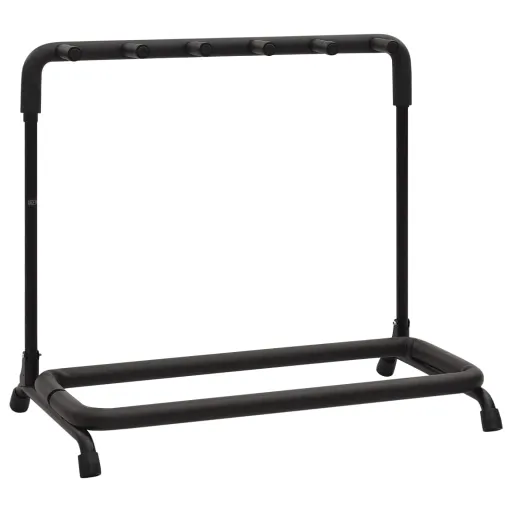 Suporte Dobrável para Guitarras 5 Secções 74x41x66 cm Aço Preto