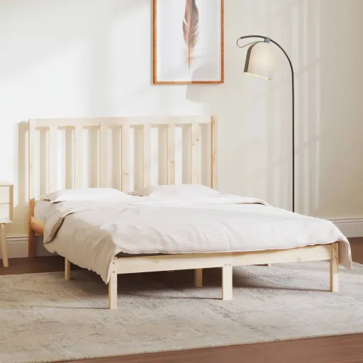 Cama Sem Colchão 135x190 cm Madeira de Pinho Maciça