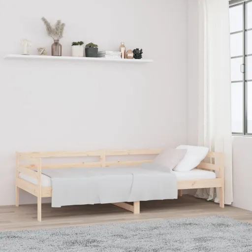 Sofá-Cama Sem Colchão 80x200 cm Madeira de Pinho Maciça
