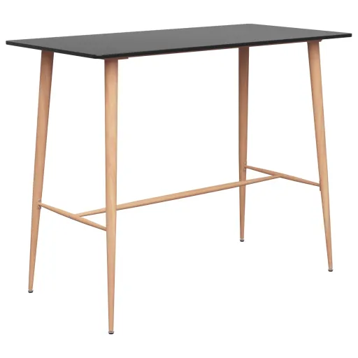 Mesa de Bar 120x60x105 cm Preto