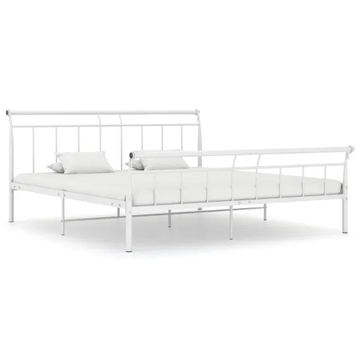 Estrutura de Cama 160x200 cm Metal Branco