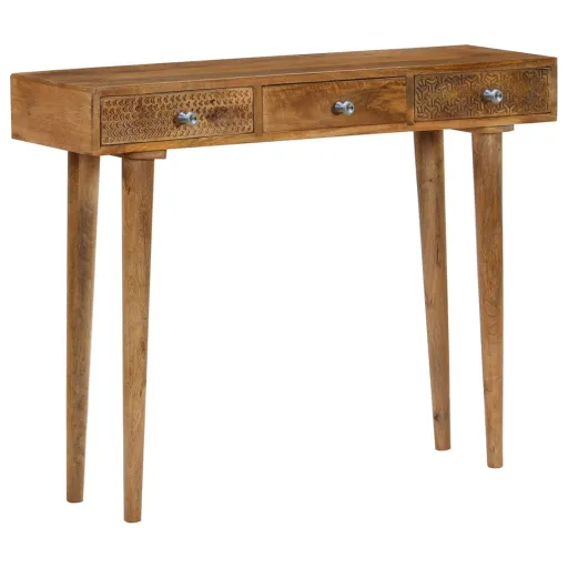 Mesa Consola Madeira de Mangueira Maciça 102x30x79 cm