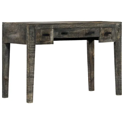 Secretária 110x50x75 cm Madeira de Mangueira Maciça Preto