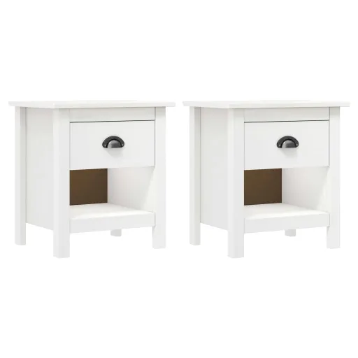 Mesas Cabeceira Hill   46x35x49,5cm Pinho Maciço (2 pcs)