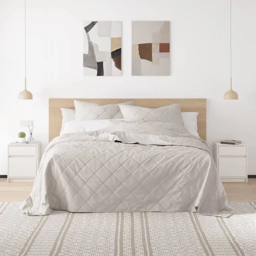 Mesas de Cabeceira   40x31x50 cm Pinho Maciço Branco (2 pcs)