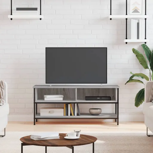 Móvel de TV 100x35x45 cm Derivados de Madeira Cinzento Sonoma