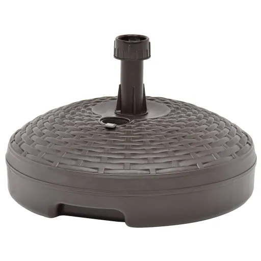 Base Guarda-Sol c/ Areia/Água 20 L Plástico Vime Castanho