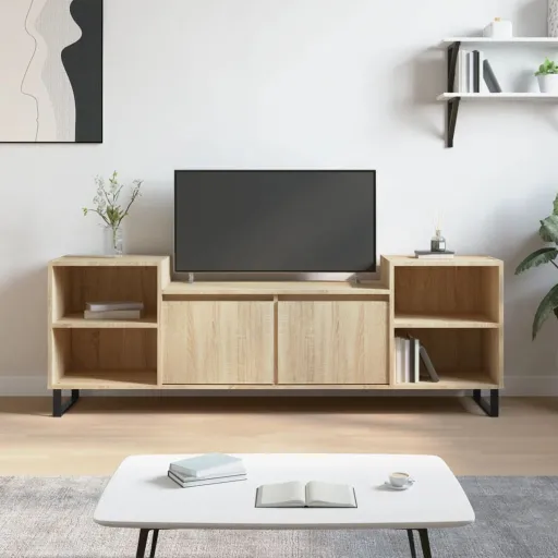 Móvel de TV 160x35x55 cm Derivados de Madeira Carvalho Sonoma