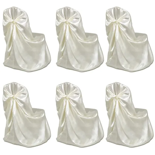 Capa Cor Creme   para Banquetes de Casamentos (6 pcs)
