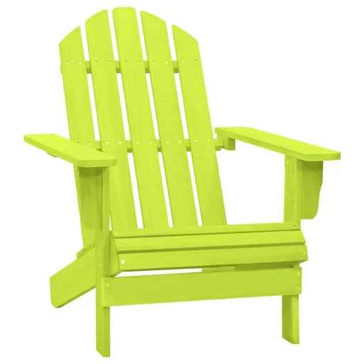 Cadeira Adirondack para Jardim Abeto Maciço Verde