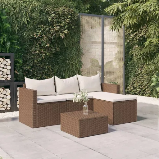 Conjunto Lounge de Jardim Vime PE Castanho