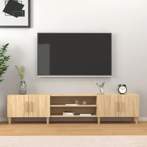 Móvel de TV Carvalho Sonoma 180x31,5x40 cm Madeira Engenheirada