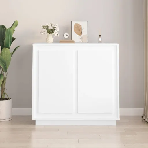Aparador 80x34x75 cm Derivados de Madeira Branco