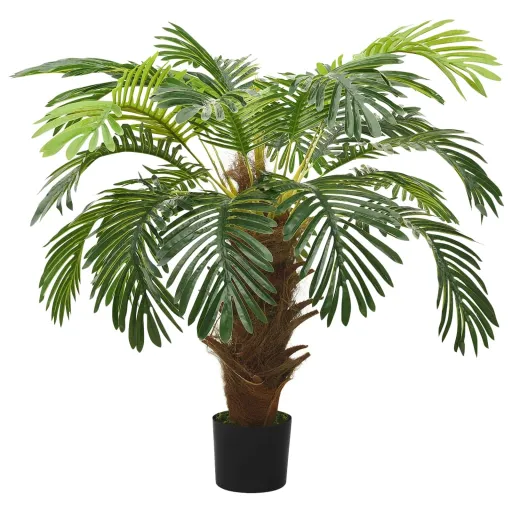 Palmeira Cica Artificial com Vaso 90 cm Verde