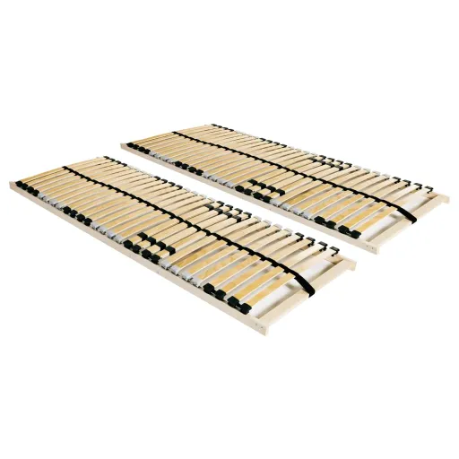Estrados de Ripas   com 28 Ripas 7 Zonas 90x200 cm (2 pcs)