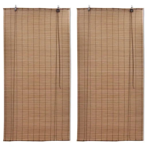 Estores de Rolo Bambu   120 x 220 cm (2 pcs)