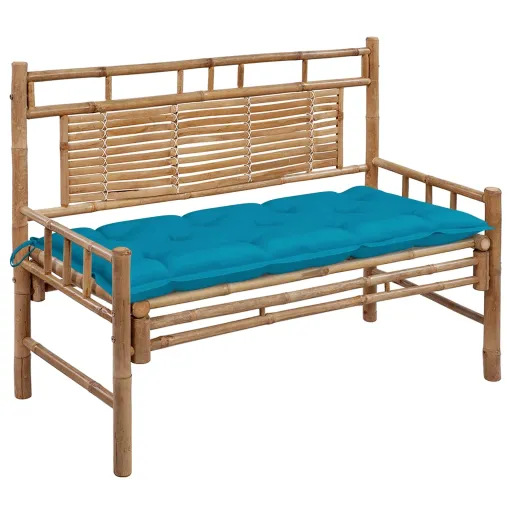 Banco de Jardim com Almofadão 120 cm Bambu