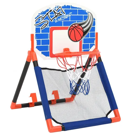 Conjunto de Basquetebol Multifuncional Infantil Piso e Parede