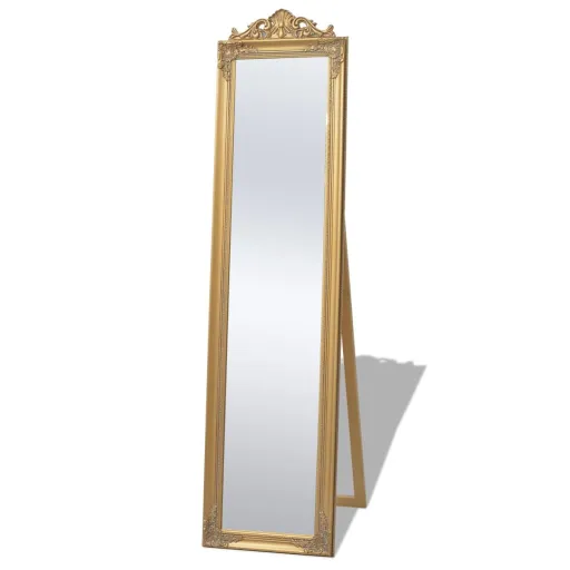 Espelho de pé em Estilo Barroco, 160x40 cm, Dourado