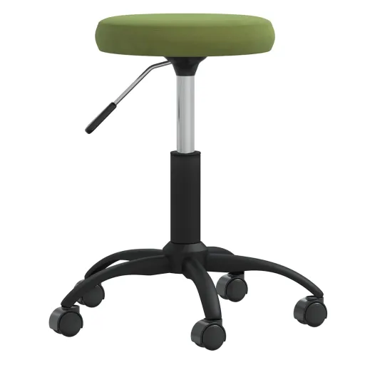 Cadeira de Jantar Veludo Verde-Claro
