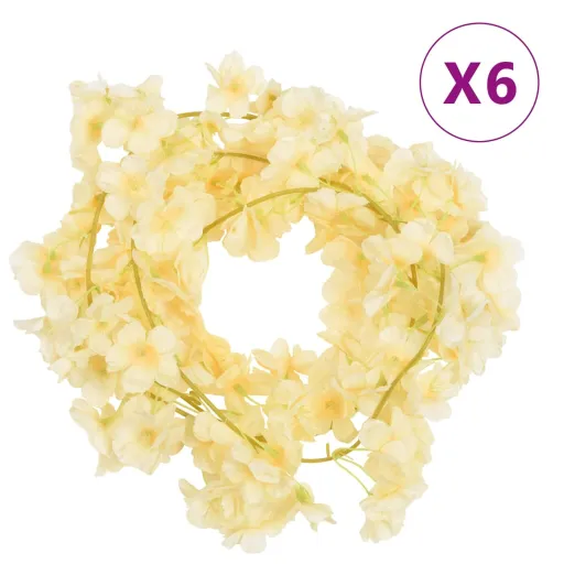 Grinaldas de Flores   180 cm Champanhe (6 pcs)