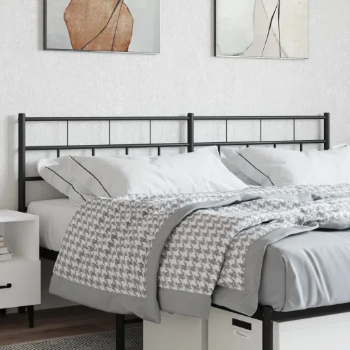 Cabeceira de Substituição 160 cm Metal Preto