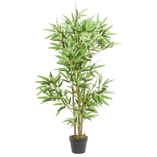 Árvore de Bambu Artificial 552 Folhas 120 cm Verde