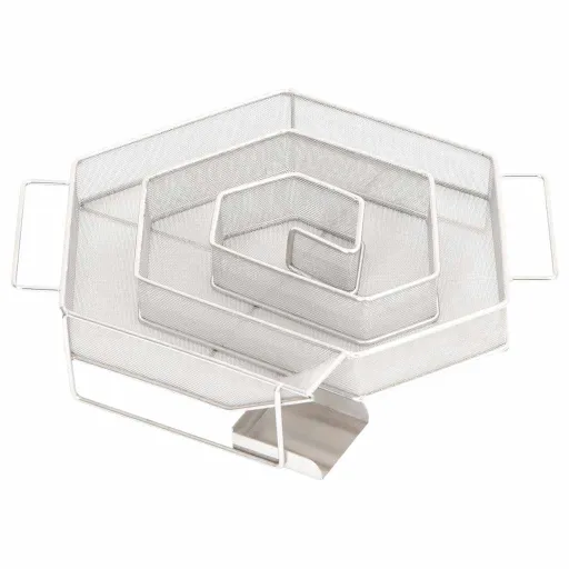 Gerador de Fumo Frio Hexagonal 22,5 cm Aço Inoxidável