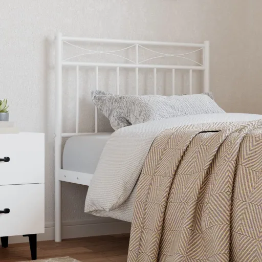 Cabeceira de Substituição 75 cm Metal Branco