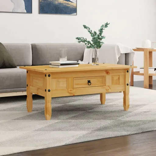 Mesa de Centro Corona Range em Pinho Mexicano 100x55x44 cm