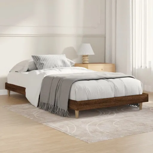 Estrutura Cama s/ Colchão Derivados Madeira Carvalho Castanho
