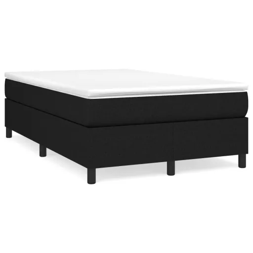 Cama Boxspring com Colchão 120x190 cm Tecido Preto