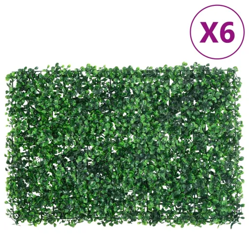 Vedação de Arbusto Artificial   40x60 cm Verde (6 pcs)