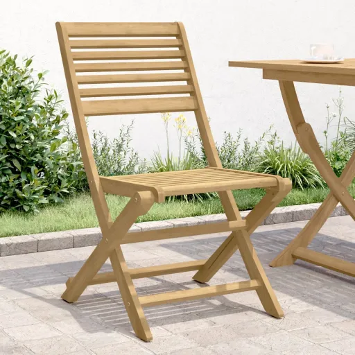 Cadeiras Jardim Dobráveis   48,5x61,5x87 cm Acácia Maciça (2 pcs)