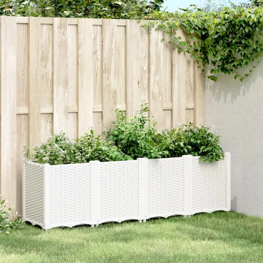 Vaso/Floreira 160x40x53 cm PP Branco