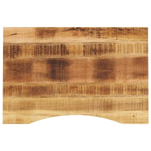 Tampo de Mesa com Curva 90x60x2,5cm Mangueira Áspera Maciça