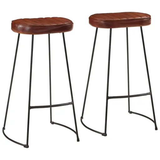 Bancos de Bar Gavin   44x37,5x78 cm Castanho-Escuro (2 pcs)