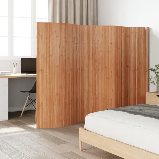Divisória Largura 400 cm Altura 165 cm Bambu Cor Natural