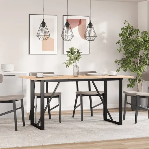 Pernas para Mesa de Jantar Estrutura em O Aço