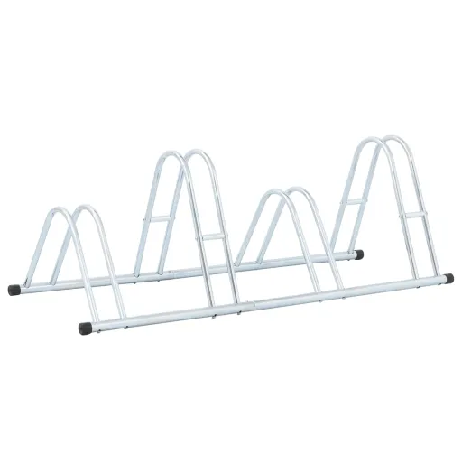 Suporte Independente para 4 Bicicletas Aço Galvanizado