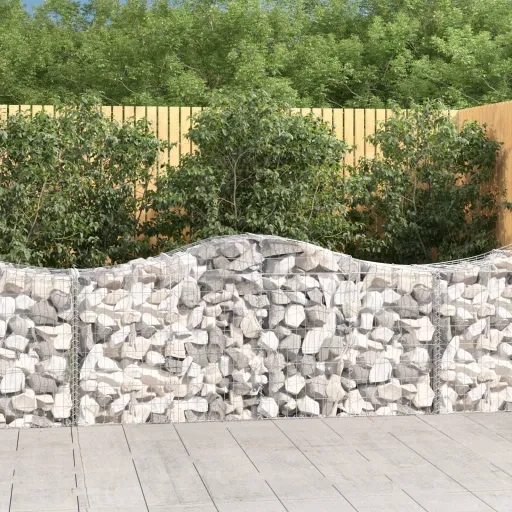 Cestos Gabião Arqueados   200x50x80/100cm Ferro Galvanizado (18 pcs)
