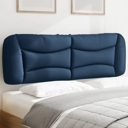Almofadão de Cabeceira Hvar 160 cm Tecido Azul