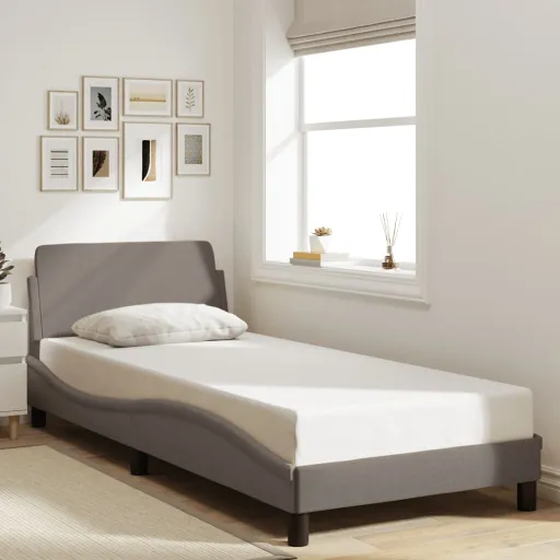 Estrutura de Cama com Cabeceira Dover Tecido 80x200 cm
